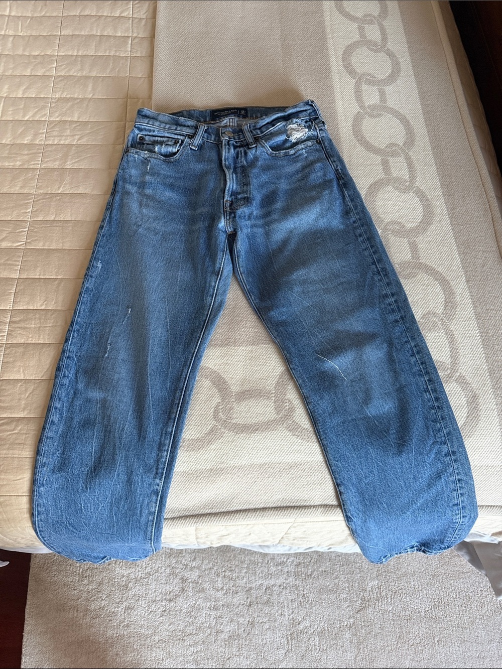 Abercrombie & Fitch Light Blue 90's Straight Jeans